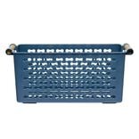 Panière en plastique avec poignée bois 4L