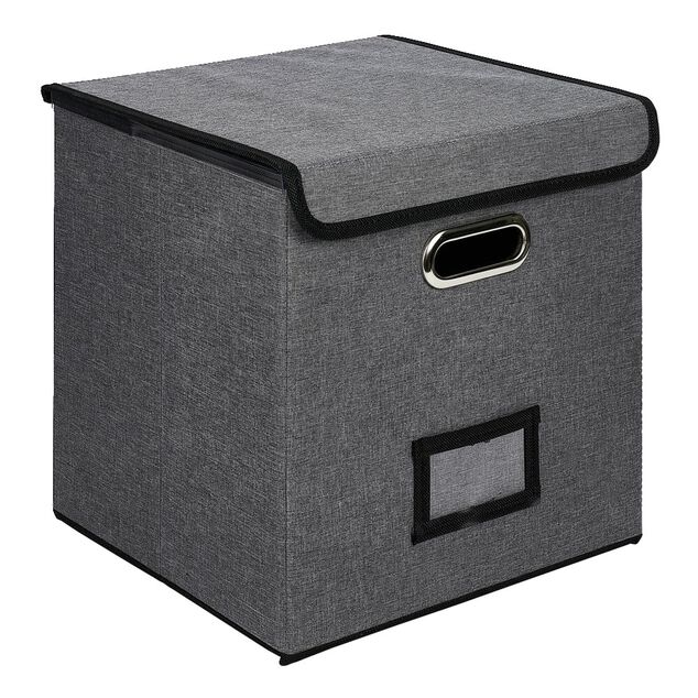 Porte document Box Cube textile 31x29x31cm