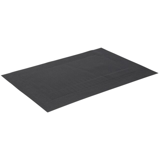 Set de table rectangulaire pvc uni noir