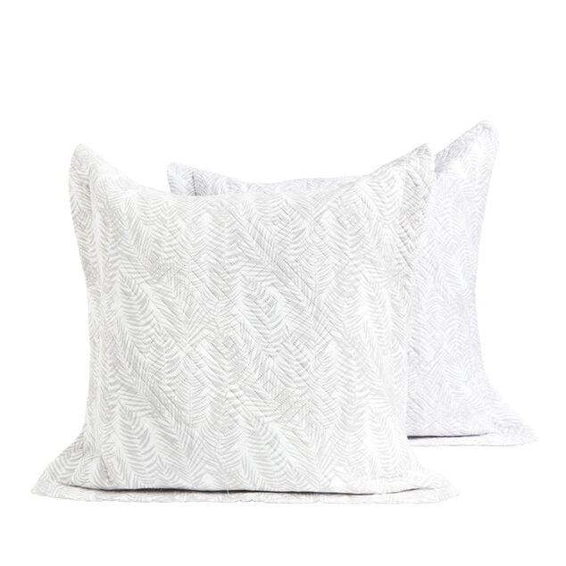 Lot de 2 taies d'oreillers boutis 50x70cm ou 65x65cm