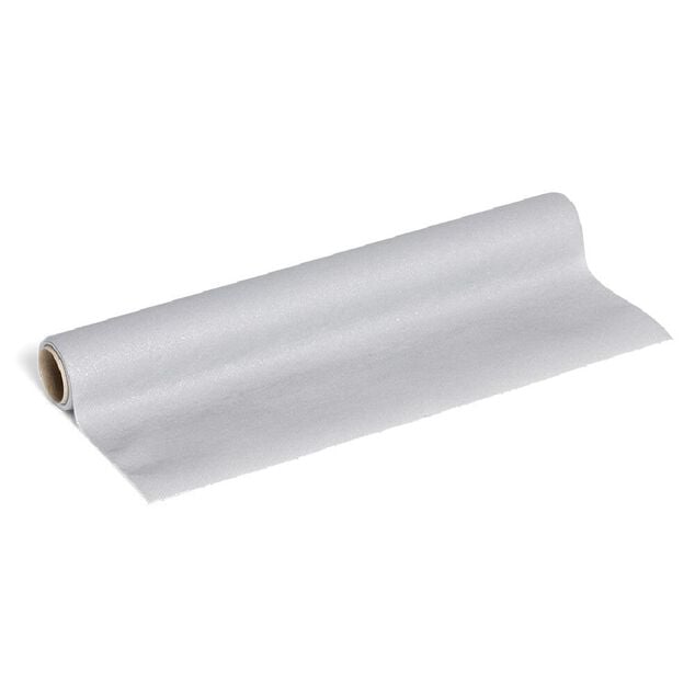 Chemin de table 320cm tissu intiss&eacute; gris paillet&eacute;