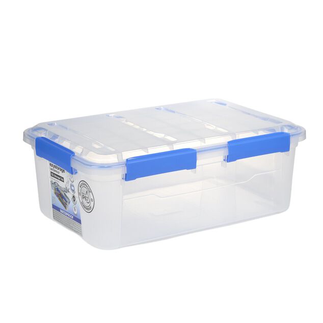 Bo&icirc;te de rangement 32L herm&eacute;tique &eacute;tanche transparente