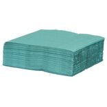 Serviette jetable 33x33 cm uni vert émeraude x50