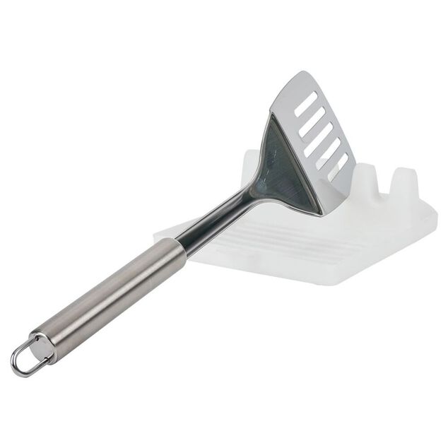 Support &agrave; couverts en plastique blanc 14,5x13x5cm