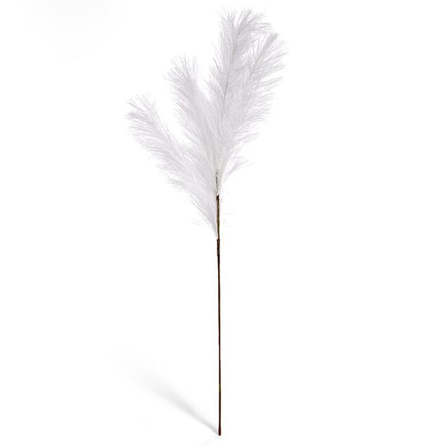 Feuillage artificiel herbe de la pampa blanc H91cm