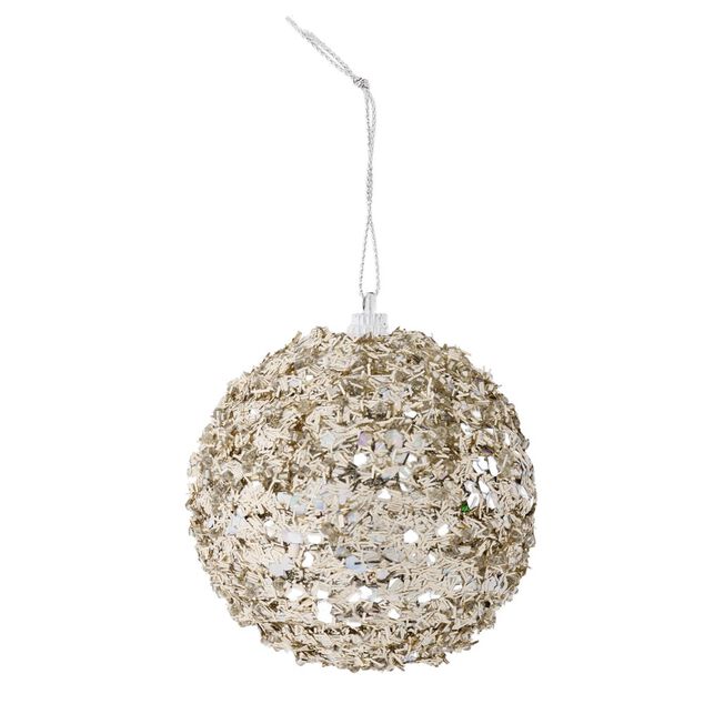 Boule de No&euml;l brillante &Oslash;8cm (2 mod&egrave;les)