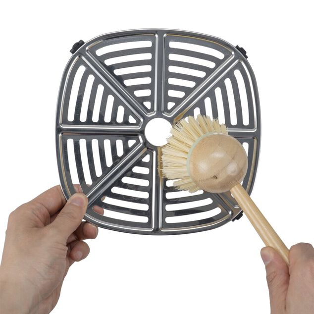 Friteuse &agrave; air chaud 4,5 L 1500 W grille incluse 30X27XH33 cm noir