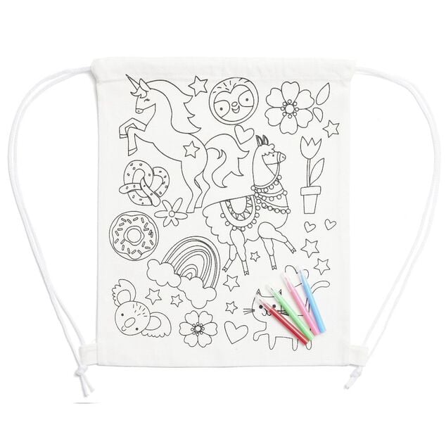 Sac en tissu &agrave; colorier