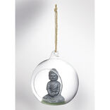 Boule d&eacute;corative &agrave; suspendre &Oslash;10xH9cm