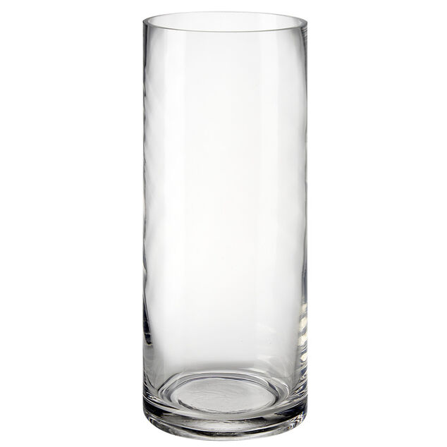 Vase en verre &Oslash;11xH26cm (2 mod&egrave;les)