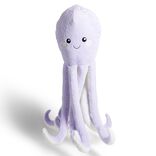 Peluche pieuvre L80cm polyester violet