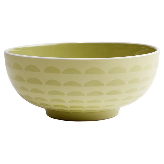 Saladier fa&iuml;ence &agrave; motifs &Oslash;20xH8,5cm