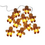 Guirlande lumineuse pain d'&eacute;pice 10LED blanc chaud 1,35m