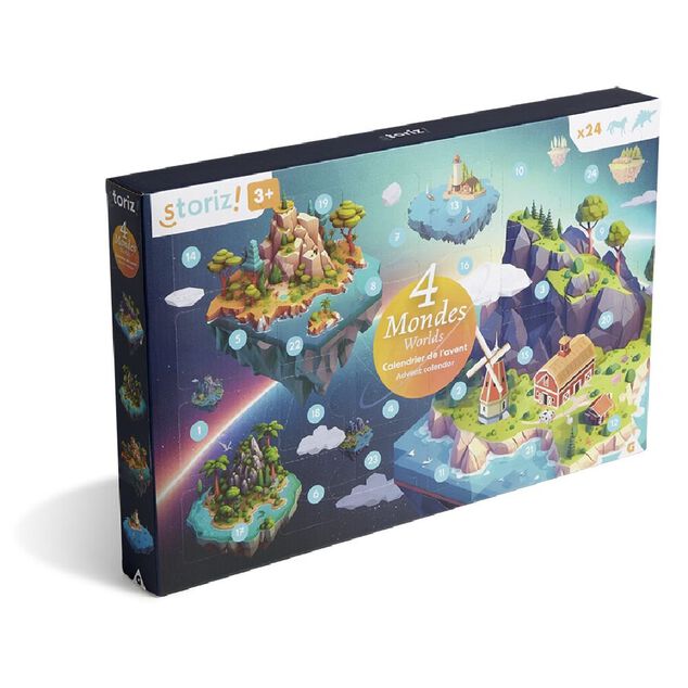 Calendrier de l'avent 24 animaux 4 mondes