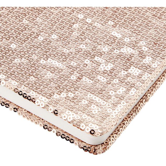 Lampe livre effet sequin rose