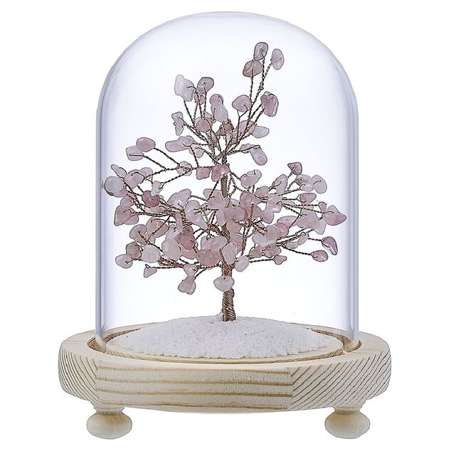 Arbre du bonheur Quartz rose