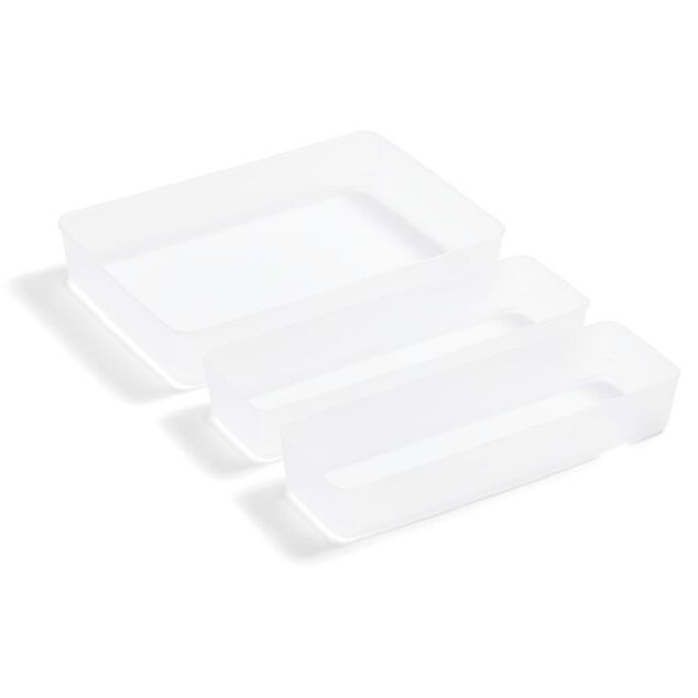Lot de 3 bo&icirc;tes de rangement pour tiroirs