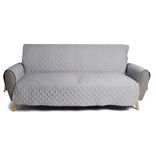 Protège canapé 3 places L279xH179cm molleton gris foncé