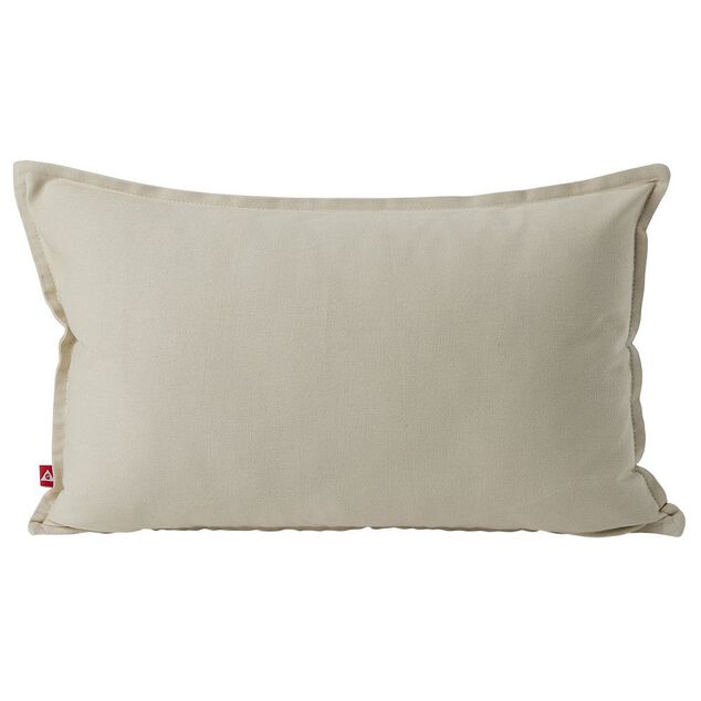 Housse de coussin coton Panama 30x50cm blanc