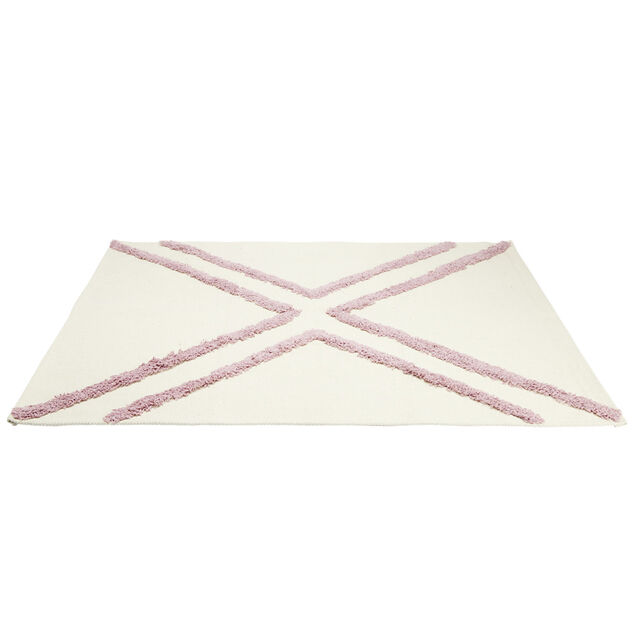 Tapis d'int&eacute;rieur polycoton motif azt&egrave;que tuft&eacute; 60x90cm (4 mod&egrave;les)