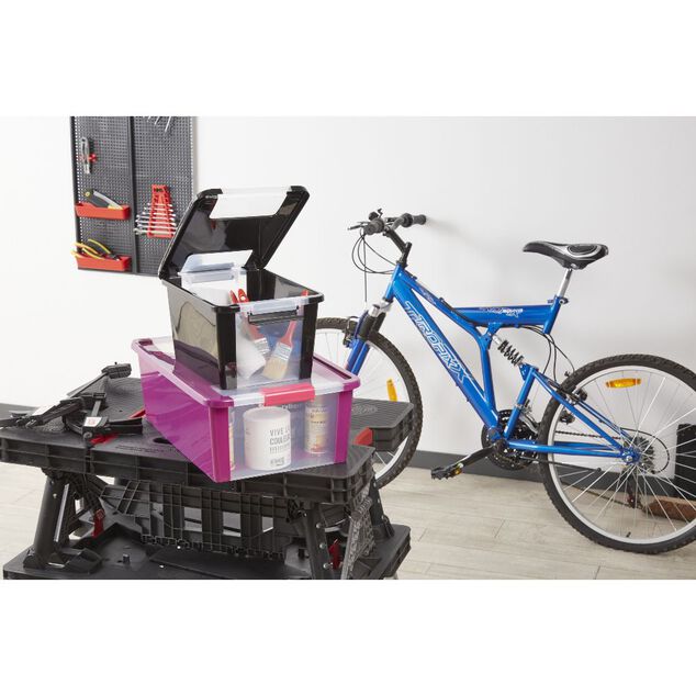 Bo&icirc;te de rangement 11 L noir