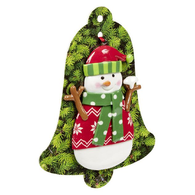 Figurine de No&euml;l &agrave; suspendre r&eacute;sine personnalisable (plusieurs md&egrave;les)