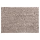Tapis de salle de bain chenille taupe 45x65cm