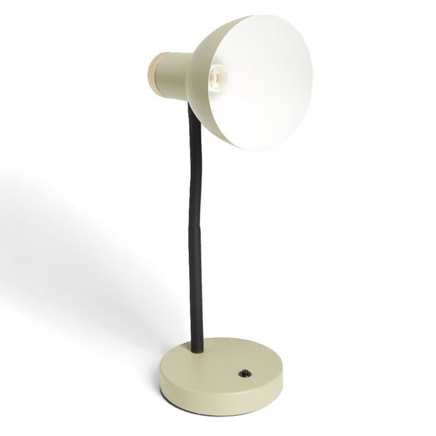 Lampe de bureau orientable m&eacute;tal vert &Oslash;14xH36cm