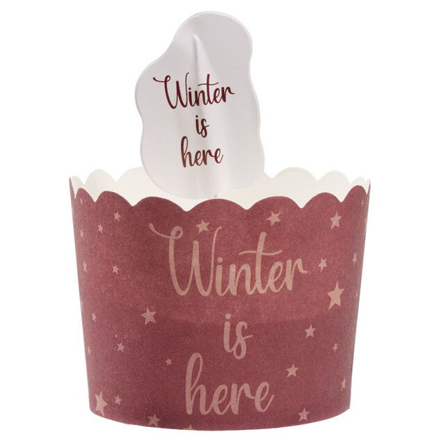 Caissette à gâteau avec décoration x18