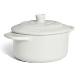 Mini cocotte individuelle en c&eacute;ramique avec couvercle (2 md&egrave;les)