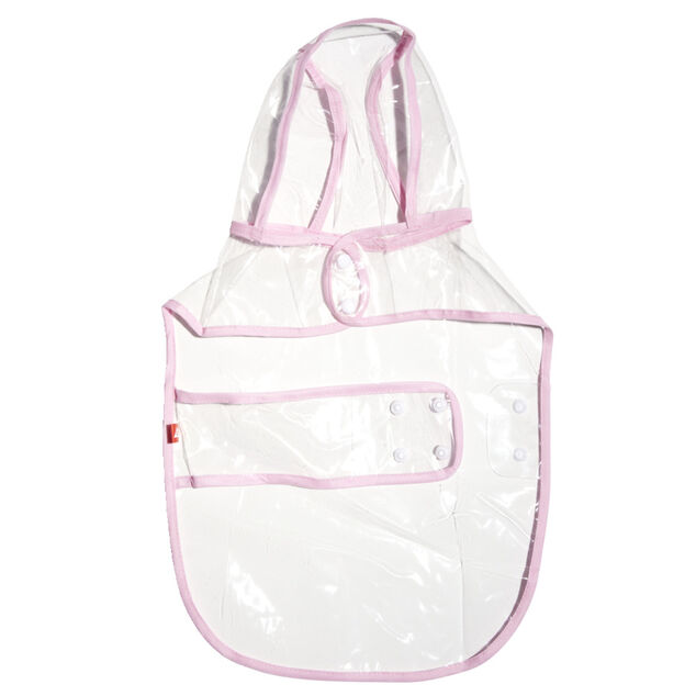 Manteau de pluie imperm&eacute;able transparent pour chien - Taille M