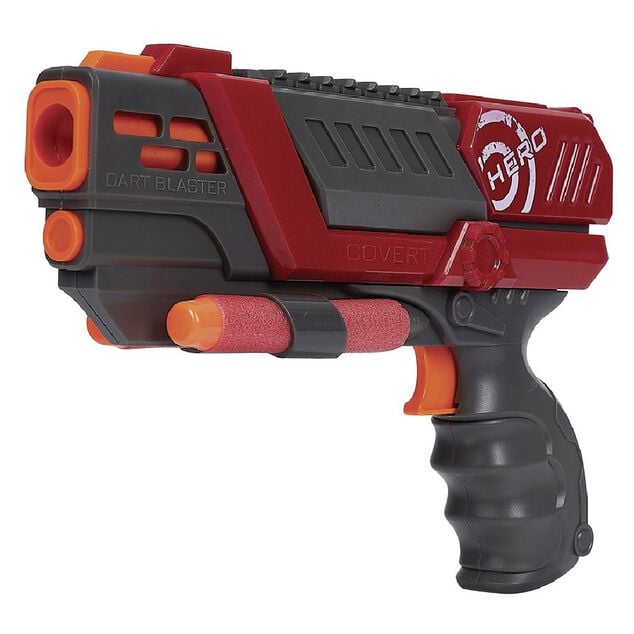 Pistolet + 4 fléchettes en mousse