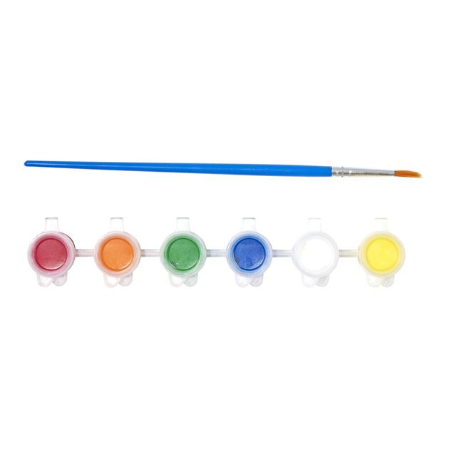 Lot 3 figurines &agrave; peindre th&egrave;me dinosaure - peinture et pinceau inclus