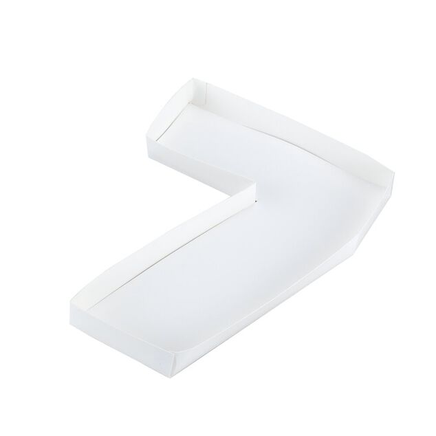 Plateau alimentaire carton forme nombre 25,4x21,6xH3cm (10 mod&egrave;les)