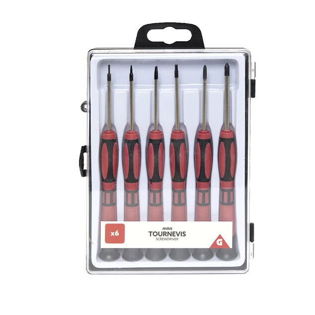 Lot de 6 tournevis et 1 clé allen