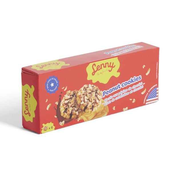 Biscuits Lenny p&eacute;pites de chocolat et &eacute;clats de cacahu&egrave;te 150gr