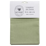 Coupon tissu coton 70x100cm vert