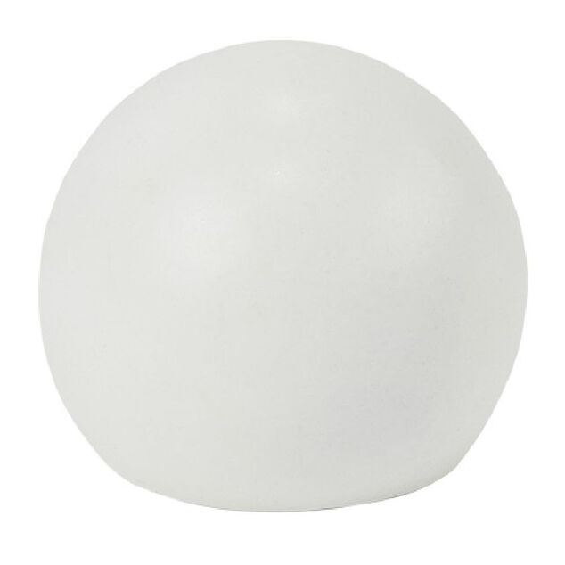Embout tringle &agrave; rideau &Oslash;16 mm m&eacute;tal forme boule blanc mat x2
