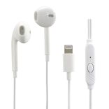 Écouteurs filaires USB lumineux noirs et blancs L120cm