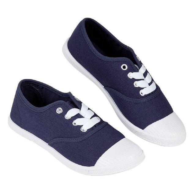 Chaussures en toile de coton bleu marine t 36