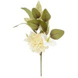Piquet fleur artificielle arum H30cm blanc