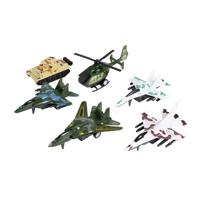 Kit 5 véhicules et avions militaires