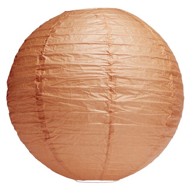 Suspension boule chinoise papier orange - &Oslash;40xH38cm