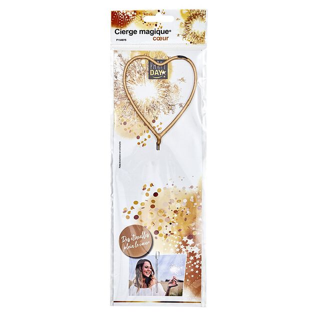 Cierge coeur dor&eacute;