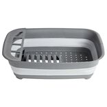 &Eacute;gouttoir r&eacute;tractable plastique gris 45x32,5xH5,5/12cm