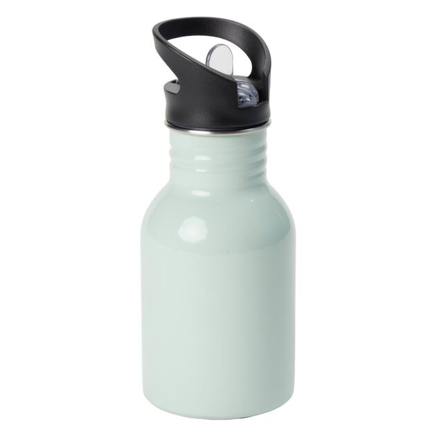 Gourde isotherme inox 350ml bouchon paille plastique &Oslash;7xH16,5cm (2 mod&egrave;les)