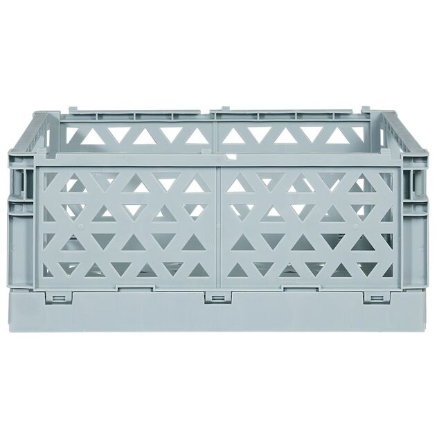 Caisse pliable polypropyl&egrave;ne 33x23,3x14,2cm bleu