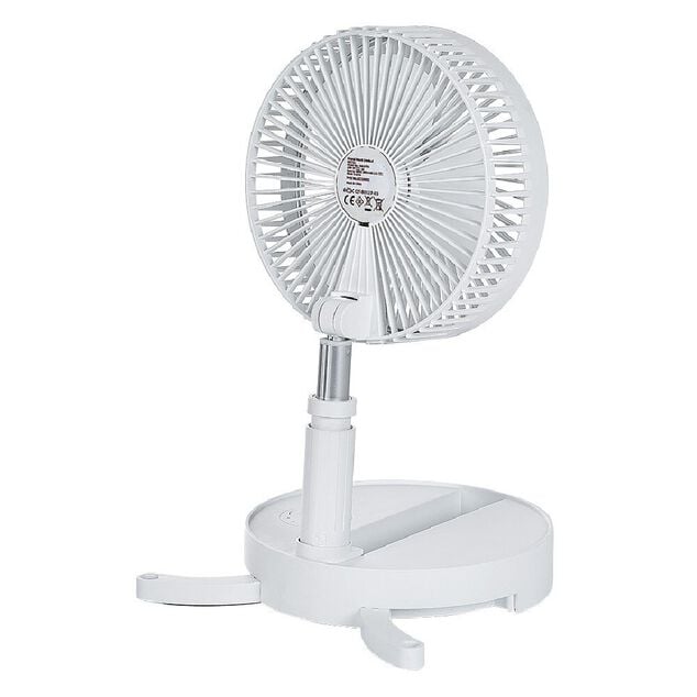 Ventilateur t&eacute;lescopique nomade blanc