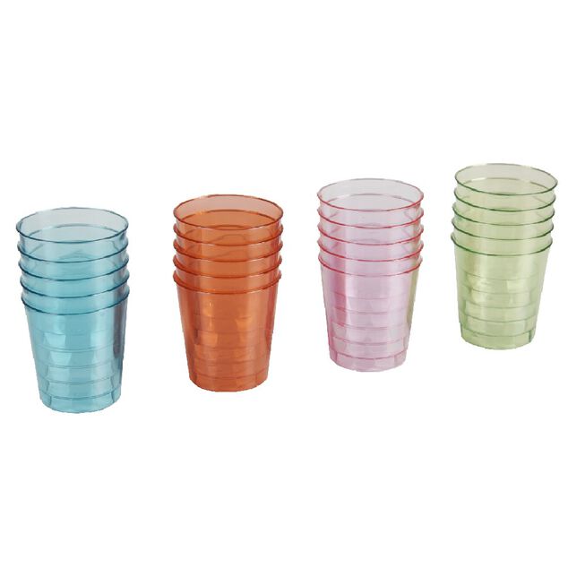 Verre shooter color&eacute; x20