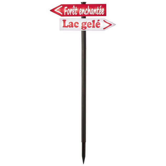 Panneau de Noël lumineux solaire à planter H100 cm